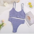 thumbnail image 2 of Xihbxyly Women's Lingerie Womens Set Women's Fashion Vest-Style Tube Top Back Wrap Solid Color Chest Underwear Set Lingerie Large Size Zip Front Sports Bras for Women High Impact, 2 of 4