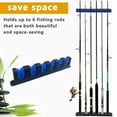 thumbnail image 5 of Fishing Pole Holder Wall Mount for Garage Door,Fishing Rod Storage Rack Boat,Vertical 6-Rod Organizer Racks, 5 of 7