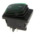 thumbnail image 4 of Interruptor oscilante iluminado DC 12V SPDT Encendido Apagado Mini Barco Coche Auto Barco four pin Toggle Verde DYNWAVEMX, 4 of 6