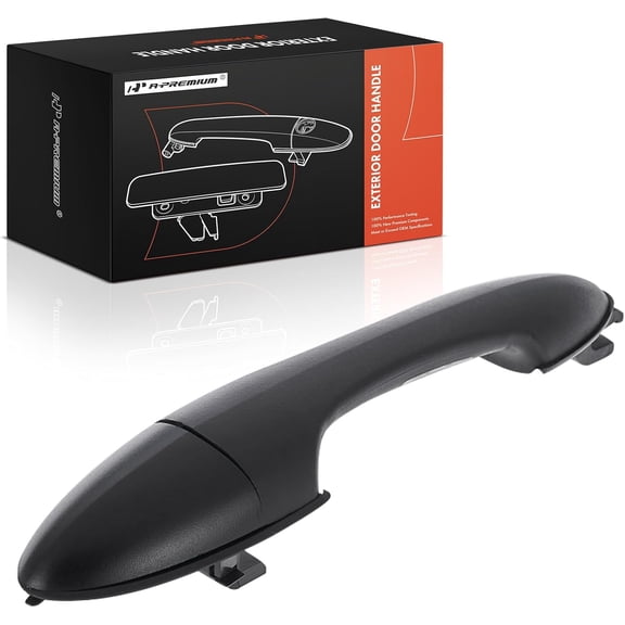 A-Premium Front Right or Rear Left or Rear Right Exterior Door Handle Compatible with Ford Focus 2000-2007, with Cover and Pad, Textured Black, Replace# YS4Z-5422404-AAA