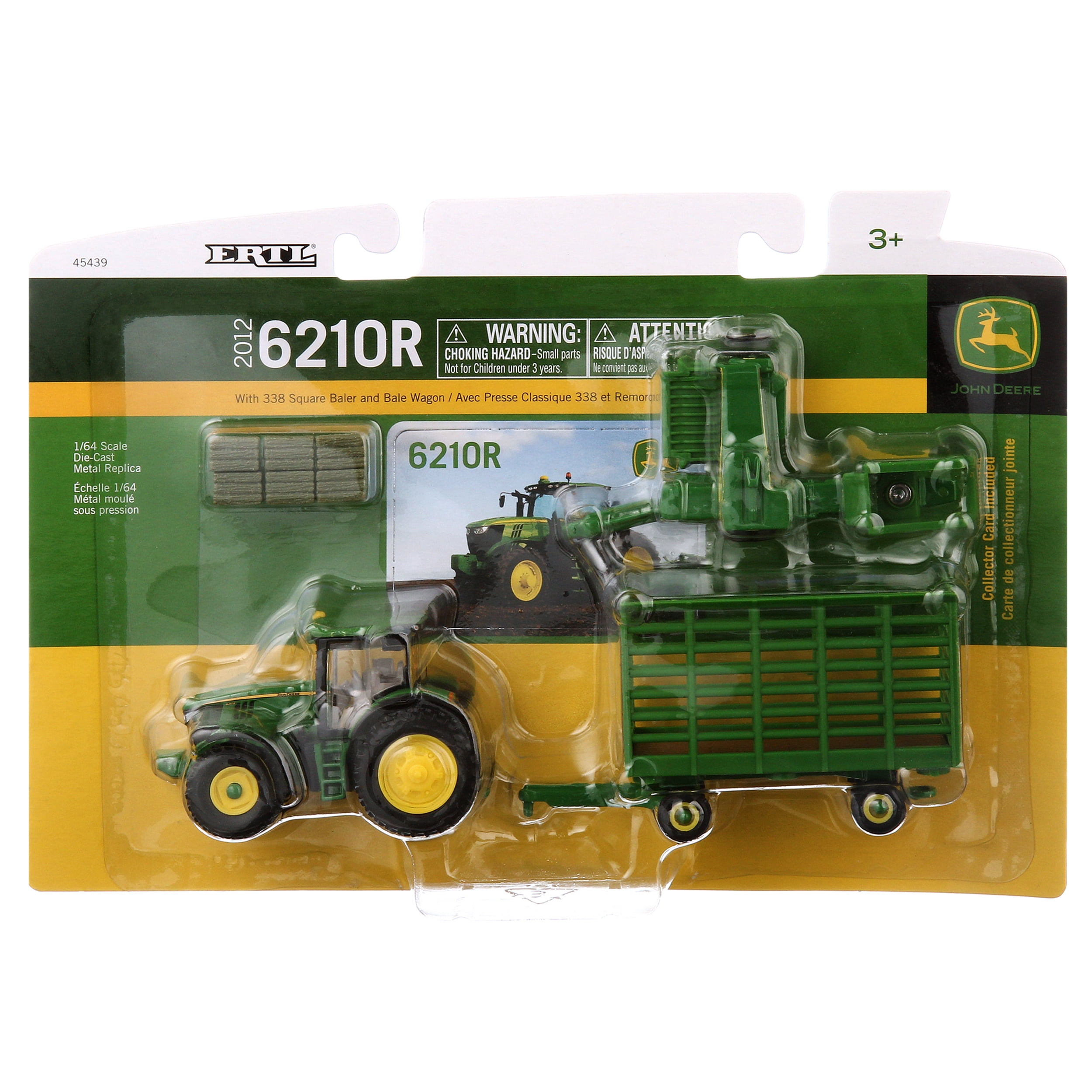 toy tractor and baler