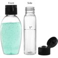 thumbnail image 3 of shiyou-80 Pcs Plastic Empty Bottles, 1.7oz Clear Travel Size Bottles with Flip Cap and 8 Funnel, Small Squeezable Refillable Travel Containers Cosmetic Bottles for Toiletry Shampoo Lotion Conditioner, 3 of 4
