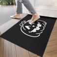 thumbnail image 4 of Happy Halloween Non Slip Washable Door Mat Pumpkin Skull Bat Spider Welcome Mat Funny the Indoor Door Mat/Outdoor Crystal Velvet 30x17 Inches, 4 of 7