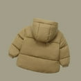 thumbnail image 5 of YHAJDS Kids Winter Coat Solid Color Short Length Thick Hooded Long Sleeve Casual Outerwear for 1-8 Years, 5 of 5