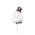 thumbnail image 1 of Diconna Numeral Birthday Candles Cake Topper with Bowknot, 1 of 8