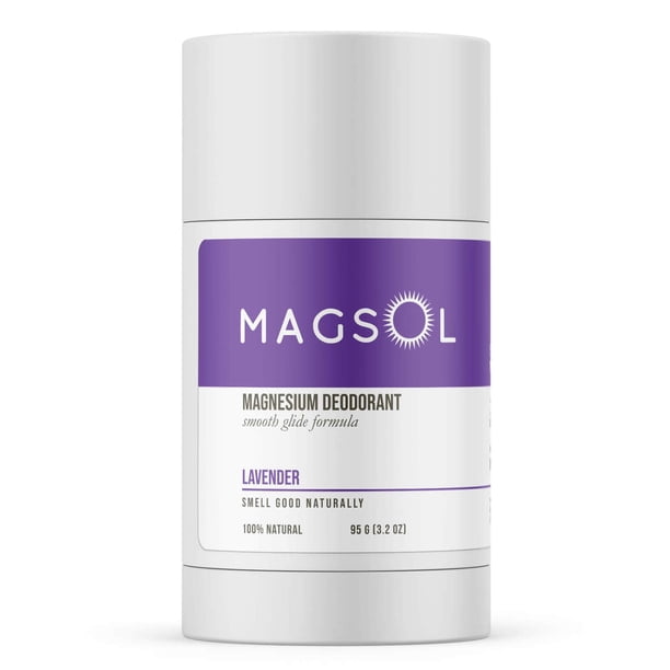 MAGSOL Desodorante natural para mujeres y hombres – Perfecto para pieles ultra sensibles Desodorante sin aluminio para mujeres Desodorante sin aluminio para hombres Sin bicarbonato de sodio (lavanda)