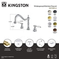 thumbnail image 5 of Kingston Brass KB1798BPLLS Bel-Air Double-Handle Widespread Kitchen Faucet in Brushed Nickel, 5 of 6