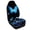 Blue Butterfly Flower Print, variant on chaqlin Front Car Seat Cover Anti-Scratch Seat Covers for Cars Polyester Quick Install, Suitable for Sedan Truck, Lightning Black Cat Print
