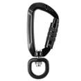 thumbnail image 2 of Yeacher 2pcs Swivel Carabiner Clip 360° Rotatable Spinner Carabiner Small Auto Locking Carabiner 4KN, 2 of 7