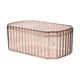 thumbnail image 2 of Caja de almacenamiento de joyería transparente, ataúd de joyería cosmética, brazalete para niñas, estuche de joyería de lujo ligero para decoraciones Marrón Macarena cajas de joyas, 2 of 8