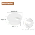 thumbnail image 2 of Uxcell 6Pack 38mm Cable Hole Cover ABS Desk Cable Wire Cord Grommet for Wire Organizer, White, 2 of 6