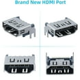 thumbnail image 4 of 4 Pcs Remplacement de Port HDMI pour PS5 avec Tournevis T8, Pièce de Rechange de Connecteur d'Interface de Prise de Port HDMI Kit de Réparation pour PS5, 4 of 7