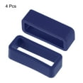 thumbnail image 3 of Uxcell Watch Band Strap Loops Silicone Watch Holder Keeper for 20mm Width Watch Band, Deep Blue 4 Pack, 3 of 5