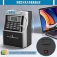 thumbnail image 4 of Caja fuerte hucha automática estilo cajero ATM Fuwidvia recargable para monedas y billetes, 4 of 8