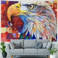 thumbnail image 4 of Autua Bald Eagle Tapestry Wall Hanging Unique Style Graphic Tapestries Home Decor for Living Room Bedroom Dorm Farmhouse Apartment Gift 60x50inch, 4 of 6