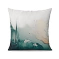 thumbnail image 4 of Watercolor Teal Green Throw Pillow Covers 16 X 16 Inch, Set Of 4, Linen Study Sofa Cushion Cover Indoor Living Room Home Decor, 4 of 7