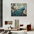 thumbnail image 6 of HFDF Peacock Wall Art Peacock Pictures Wall Decor Canvas Print Painting Home Decoration Artwork For Living Room Office Bedroom Bathroom 10x8inch Framed, 6 of 6