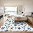 thumbnail image 3 of ODIKA 8'x10' Machine Washable Non-Slip Area Rug, Geometric Silver High Traffic Rug, Silver, 1309693, 3 of 7