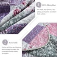 thumbnail image 7 of EWAYBY King Quilt Bedding Set 3-Piece Bedspread Coverlet Set Reversible Floral Patchwork Quilt Sets, Purple, 7 of 7