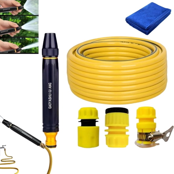 Pressure Washer Gun with 16.5Ft Hose, for Car Washing Watering Plants
