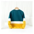thumbnail image 3 of AAMILIFE Nouveau Pull en Éponge pour Garçons Grands Garçons Imprimé Réfléchissant Manches Longues Contraste pour Enfants, 3 of 8