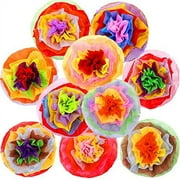 Fiesta Paper Flowers Cinco De Mayo Decorations for Wall Backdrop 10PCS Tissue Pom Poms Centerpieces 16 Inch Mexican Rainbow Theme Party Decorations