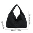 thumbnail image 2 of Tanyzvel Women's Nylon Hobo Shoulder Bag, Expandable Casual Tote Purse with Drawstring, 2 of 5