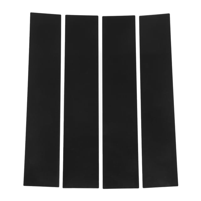 JUSPOCKET 4 piezas de calcomanías para postes de pilar de ventana de automóvil, moldura negra brillante, decoración exterior de repuesto para Ford 2004-2014