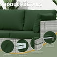 thumbnail image 5 of Pakunoda Non-Slip Latex Dot Fade Resistant Couch Cover Couch Cover set of 8, (Green, Cover Only), 5 of 6