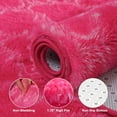 thumbnail image 4 of AllWays Plaza Area Rugs 8x10, Shag Rugs for Living Room, High Pile Fluffy Carpet for Bedroom, Kids Room, Nursery, Home Decor, Geometric, Hot Pink/White, 4 of 17