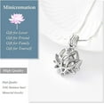 thumbnail image 3 of Hollow Heart Cremation Jewelry for Ashes Lotus Flower Hollow Heart Urn Necklace Ash Locket, Keepsake Pendant Necklace for Women, 3 of 7