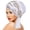 White, variant on Elegant Crossed Forehead Hat With Sparkling Rhinestones Pattern For Comfortable Wear Fashion Turban Hat Women Headscarf