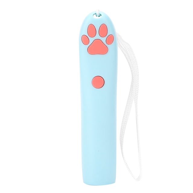 Pet Cat Claw Print Teaser Toy Projector Pen for Pet Playing Interactive Funny Exercise Training ToysBlue