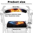 thumbnail image 6 of HELLHERO Backrest Covers Walker Rollator Seat Back Cover and Senior Non-Slip Cover Removable and Washable for Seniors Adult, Red and Blue Flame Heart, 6 of 7
