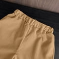 thumbnail image 5 of CAUYDY Toddler Baby Girls Summer Clothes Short Sleeves T-Shirt Tops + Shorts Cute Outfits Set For Kids 3t 4t 5t 6t 7t Daily School Activities (Sizes 3-4 Years,F02-Khaki), 5 of 7