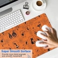 thumbnail image 4 of Long Mouse Pads for Desk,Halloween Framed Icons Pattern Desk Mats on Top Of Desks, Desk Mouse Pad Extra Large with 3mm Non-Slip Base and Stitched Edge for Gaming,Office,Work,Home 31.5x15.7in, 4 of 5