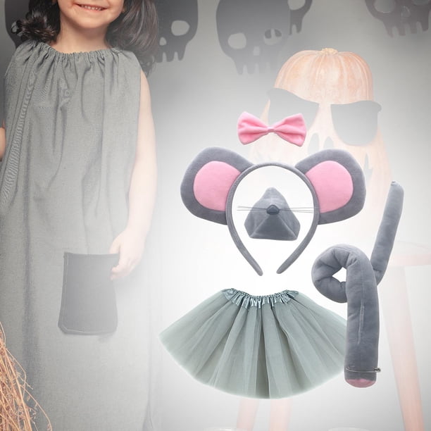 Talla Unica Adultos Niños Diademas Orejas De Ratón - Pack 4 Unidades - Disfraz Animal Para Fiestas Y Cosplay Talla única Niños Adultos