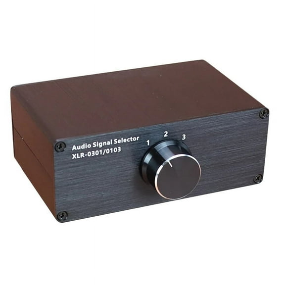 HIFI Audio Signal Switching Selector XLR Lossless Distribution Box Out,for CD Decoder Amp Speakers