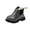 Black, variant on Girls Glitter Ankle Boots Winter Fashion Trendy Casual Cute Comfortable Lightweight Thick Combatants ants Shoes Side Zipper Dress Shoes Fashion Leather Booties 3-12 Years