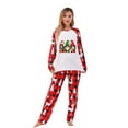 thumbnail image 7 of Womens Christmas Pajamas Family Matching Pjs Sets Alphabet Xmas Pjs Plus Size Xmas Pj Sets Long Sleeve Holiday Family Christmas Outfits Holiday Sleepwear, 7 of 7