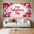 thumbnail image 6 of LUUFILx Valentine's Day Backdrop Banner for Party Background Decorations Romantic Celebration Photography Props Valentines Decors, 6 of 9