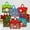 Festive Joy, variant on Wrapables Non-Woven Reusable Christmas Holidays Gift Bags with Handles for Gift Wrap, Parties, Favors and Treats (Set of 8)