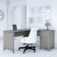 thumbnail image 3 of Bush Furniture Salinas 60" L Shaped Desk with Storage, Cape Cod Gray, 3 of 7