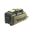Wrangler 30" multipocket rolling duffel with telescopic handle, Tan