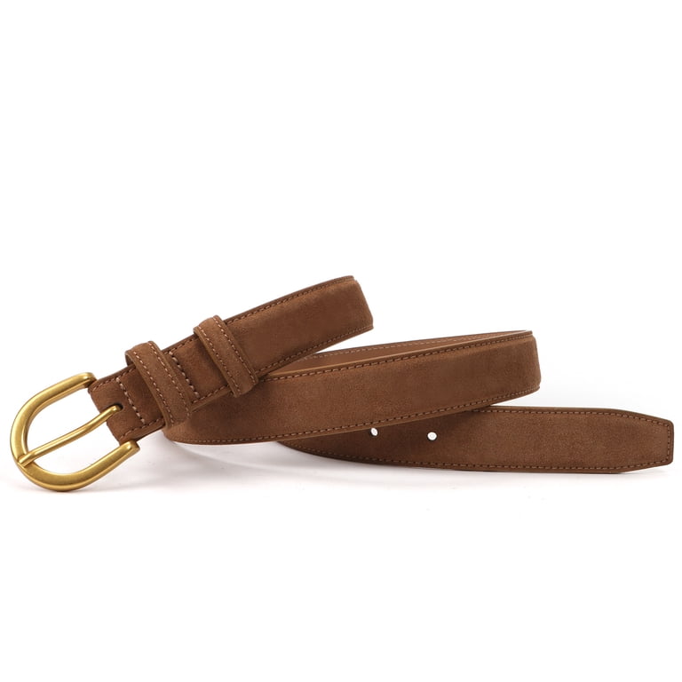 Genuine Suede Leather Elegant Women\'s Belt 1.1\'\' Wide TILAFEYO Women main image 3