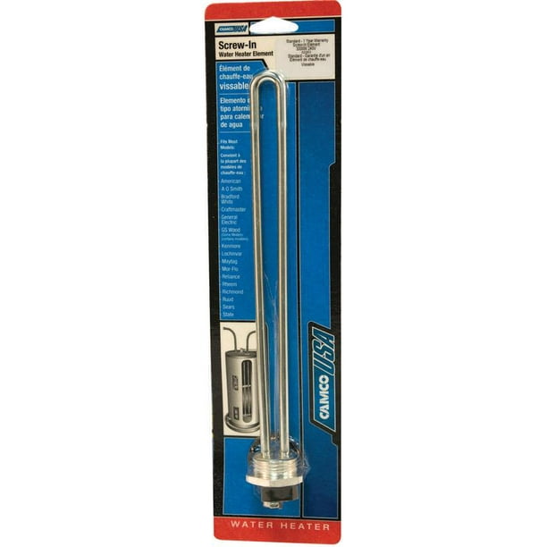 Camco 2263 High Watt Density Water Heater Element, 240 V, 3000 W