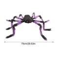 thumbnail image 2 of QYROS 75CM Colorful Giant Spider Halloween Decoration - Realistic Green Spider Web Crawler for Haunted House, Yard, and Indoor Party Decor,Red, 2 of 5