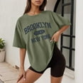 thumbnail image 1 of WILLBEST T-Shirt Canada pour Femme Décontracté Imprimé Col Rond Manches Courtes T-Shirt Ample, 1 of 3