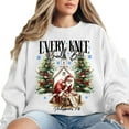 thumbnail image 5 of Every Knee Shall Bow Sweatshirt – Nativity Scene Christmas Crewneck, Christian Holiday Pullover, Faith Based Jesus Sweater, Religious Gift for Men and Women, 5 of 7