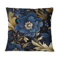 thumbnail image 3 of Designart "Enigmatic Blue Illusion" Damask Printed Throw Pillow, 3 of 5